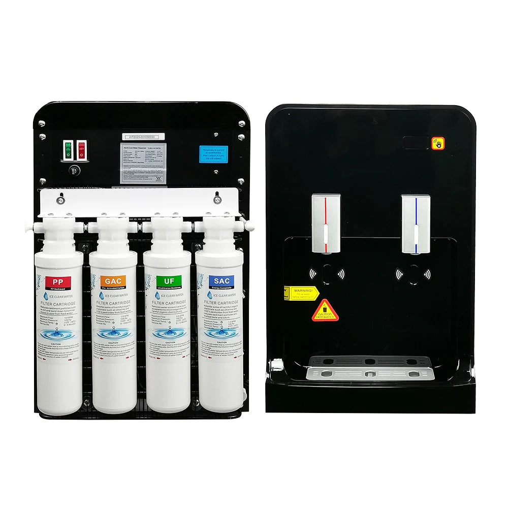 Non-touching Factory Customized Desktop Table Top Filtration Hot and Cold Water Dispenser with Filter System Water Cooler